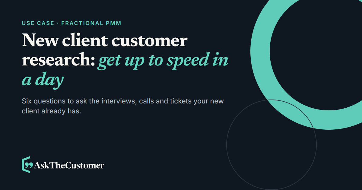 Cover for the use case: meet a new client's customers in a day